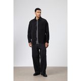 Vamos Oversize Gabardin Gömlek Ceket Siyah
