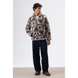 Vamos Oversize Peluş Mont Kahve