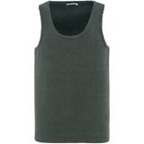 Vamos Yıkamalı Tank Top Kaşkorse Atlet Yeşil