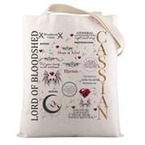 VAMSII Cassian ACOTAR Merch Cassian Fandom Tote Çanta Rhysand Azriel Cassian İlham Hediye SJM Kitap Serisi Hediye, Cassian Bez