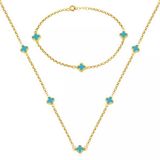 Van Cleef 14 Ayar İkili Altın Set Takımı