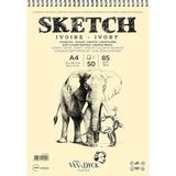Van Dyck Skecth Çizim Blok A4 85GR Üstten Spiralli Defter - Çok Renkli