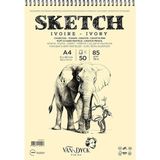 Van Dyck Skecth Çizim Blok A4 85GR Üstten Spiralli Defter - Genel