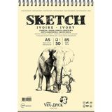 van dyck skecth çizim defteri blok a5 85 gram 50 yaprak doku üstten spiralli vd400158 - Yok