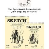Van Dyck Skecth Üstten Spiralli 85 gr 50 Yaprak Çizim Bloğu