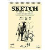 Van Dyck Sketch Ivory Eskiz Defteri 85 Gr 50 Yp A4 Ustten Spiralli