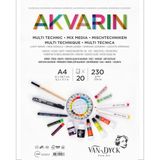 van dyck sulu boya resim defteri blok multipurpose a4 üstten spiralli 20 yaprak vd420513 - Yok
