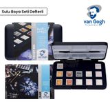 Van Gogh 12 Metalik Renkler Defterli Sulu Boya Seti