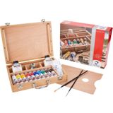 Van Gogh Akrilik Boya Ahşap Kutu Temel | 10 X 40 Ml + Aksesuarlar