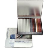 Van Gogh : Eskiz Kalem Seti : 24 Renk (Metal Kutu)