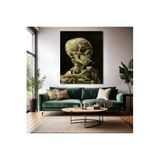 Van Gogh Kanvas Tablo Dijital Baskı Kanvas Duvar Tablosu İskelet Empresyonizm Tablo