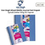 Van Gogh Mixed Media Journal Sert Kapak 160 gr 50 Yaprak Spiralli Defter