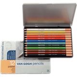 Van Gogh Pastel Kalem 12 Renk Metal Kutu - Renkli - Standart