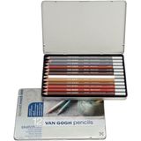 Van Gogh Sketch Eskiz Kalem 12'li Set (Renkli Eskiz) - Standart