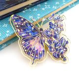 Van Gogh - Süsenler Irises Sanatsal Kelebek Ataç Tipi Metal Kitap Ayracı Ay115