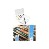 Van Gogh Talens Tablet Suluboya 12+3 Renk + 25x35 Cm. 300 Gr Defter Hediye - Çok Renkli - Lise
