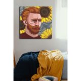 Van Gogh Tek Parça Kare 65x65 Cm Kanvas - Canvas Tablo