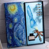 Van Gogh Temalı Tüylü Divit Kalem Seti, 6 Parça (Van Gogh4)