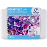Van Gogh : Yarım Tablet Sulu Boya Seti : 12 Renk (Pink & Violet Serisi) - Karışık Çok Renkli