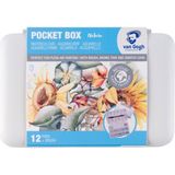 Van Gogh : Yarım Tablet Sulu Boya Seti : 12 Renk (Shades Of Nature Serisi) - Karışık Çok Renkli