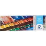 Van Gogh : Yarım Tablet Sulu Boya Seti : 24 Renk (Metal Kutu) - Karışık Çok Renkli