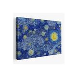 Van Gogh Yıldızlı Gece Dekoratif Kanvas Tablo-6519