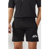VAN VLECK Erkek Siyah Günlük Şort Slim Fit Dar Kesim Pamuklu