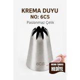 VAN VLECK Paslanmaz Çelik Krema Duyu No: 6CS Büyük Boy – Pasta, Cupcake ve Tatlı Süsleme Ucu