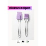 VAN VLECK Silikon Fırça Spatula Seti – Isıya Dayanıklı Yapışmaz Mutfak Plastik Saplı Fırça ve Spatula Takımı