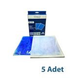 Vanaca Grup 5 Adet Kılıflı Sıcak Soğuk Kompres Jel Buz Ve Isı Paketi, Tekrar Kullanılabilir Termojel 26x35cm