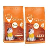 Vancat Portakallı Kedi Kumu 10kg x2 (23.6lt)