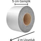 Vanch 2 mt Yüksek Sıcaklık Dayanan Su Geçirmez Çatı Duvar Çatlak Onarıcı Yapışkan Bant Folyo 5 cm (5264) - 160 x 200 cm - Gri - 3 Adet