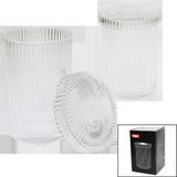 Vanch ÇİZGİLİ - CAM BARDAK KAPAKLI - PİPETLİ - ORİGAMİ SİTİLKAHVE - SUNUM - MEŞRUBAT (5264) - 001 - Beyaz - 20 ml