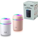 Vanch Klasik 300ML H2O Mini USB Şarj- Işıklı Hava Nemlendirici - Buhar Makine - Koku Giderici Herhangi Bir Renk Gönderilir (5264) - Gri