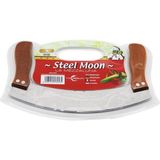 Vanch STEEL MOON ÇİFT AHŞAP SAPLI ZIRH BIÇAK KESİCİ - DOĞRAYICI 24 x 14 x 1,5 cm (5264) - 20 ml