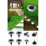 VANCKEY 8 Ledli Solar Güneş Enerjili Işık Bahçe Dekor Aydınlatma Lambası 1 Adet Disklight