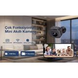 Vanckey Kablosuz Mini Wifi Kamera - Cepten Uzaktan Canlı Izleme, Sesli Dinleme & Hafıza Kartlı Güvenlik Kamerası