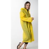 Vanckey Kadın Erkek Yağmurluk Kapüşonlu Çıtçıtlı Eva Sarı Yağmurluk M21Mrc881R01