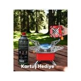 VANCKEY Mini Kamp Ocağı Portatif Ayaklı Katlanır Piknik Ocağı Çantalı Gaz Hediyeli Çantalı Ocak