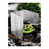 VANCKEY Yağ Sıçratmaz Ocak Arkası Koruyucu, Yeni Model Tak/çıkar Beyaz 84x32.5 Cm