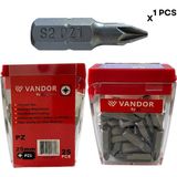 Vandor Bits Uç Matkap Ucu Tornavida Ucu Vidalama Ucu S2 Yüksek Kalite Çelik Spz1 25 - 637962027839 - mm - Gümüş