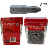 Vandor Bits Uç Matkap Ucu Tornavida Ucu Vidalama Ucu S2 Yüksek Kalite Çelik Spz2 25 - 637962027846 - mm - Gümüş