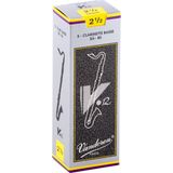 Vandoren CR6225 V12 Bas Klarnet Kamışı No: 2.5 (Profesyonel) - 5'li Paket | Profesyonel Seri, Kalın Topuk Tasarımı ve Ze