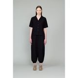 Vaneda Lori Kadın Keten Gömlek Siyah - XL