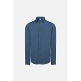 Vaneda Relaxed Fıt Coton Erkek Gomlek Mavı - XL - 2XL - Mavi