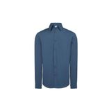 VANEDA RELAXED FIT COTON ERKEK GOMLEK MAVI, XL - XXL