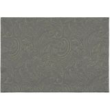 Vanelli Home Petrol Rengi Şal Desenli 35X50 2 Li Amerikan Servis Seti - Renkli - 35 x 50 cm
