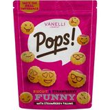 Vanelli Pops! Çilek Dolgulu Emoji Biskuvi 100 gr