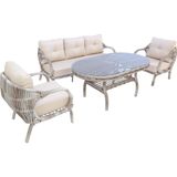 Vanessa 3+1+1 Rattan Bahçe Oturma Grubu | 43 - Çok Renkli