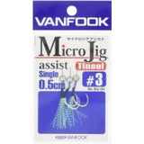 Vanfook Tekli Micro Jig Assist İğne MJ-04 #3 (3 pcs./pack)